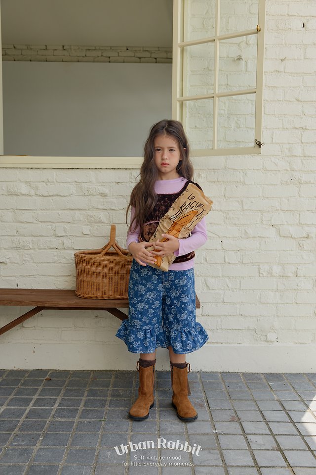 Urban Rabbit - Korean Children Fashion - #fashionkids - Flower Frill Bermuda Pants - 6