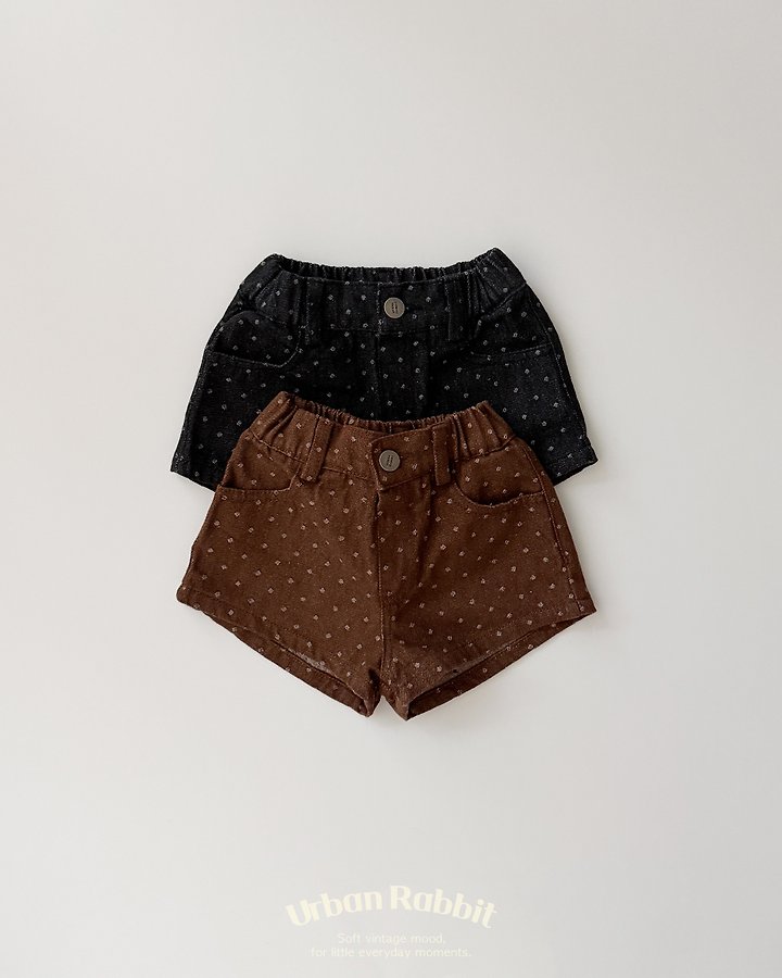 Urban Rabbit - Korean Children Fashion - #kidsshorts - Polka Dot Denim Shorts