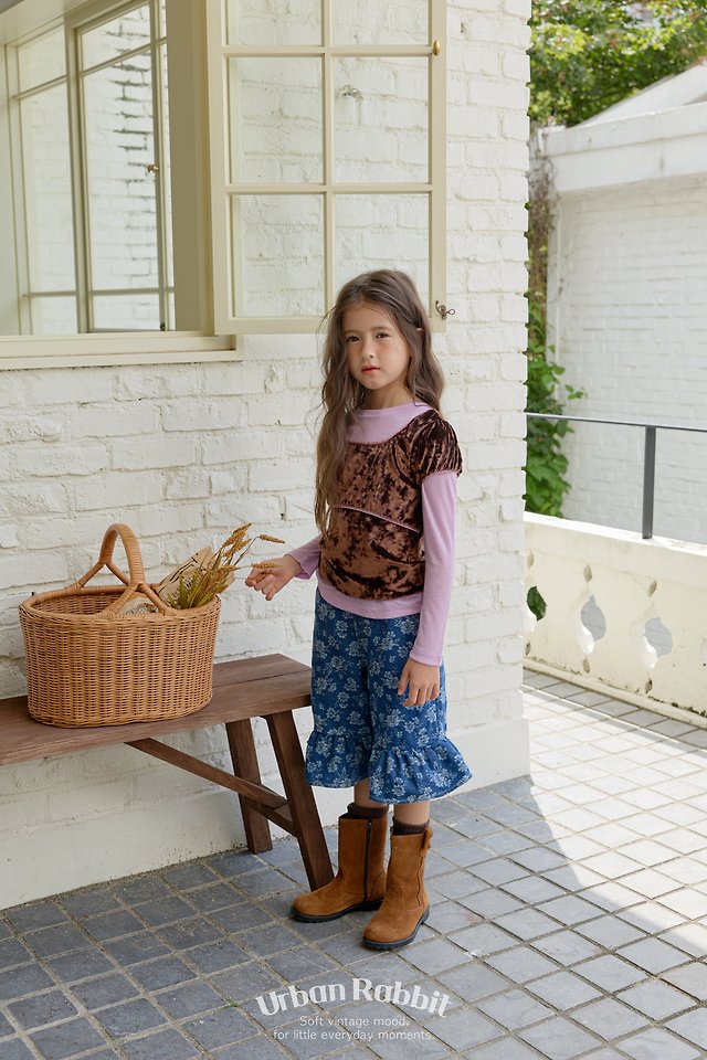 Urban Rabbit - Korean Children Fashion - #kidsshorts - Flower Frill Bermuda Pants - 7