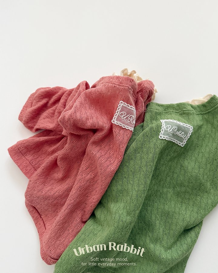 Urban Rabbit - Korean Children Fashion - #kidsshorts - Deep V Frill Knit Top - 5