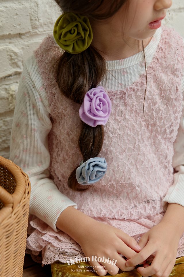 Urban Rabbit - Korean Children Fashion - #kidsstore - Rolled Rose Strap - 9