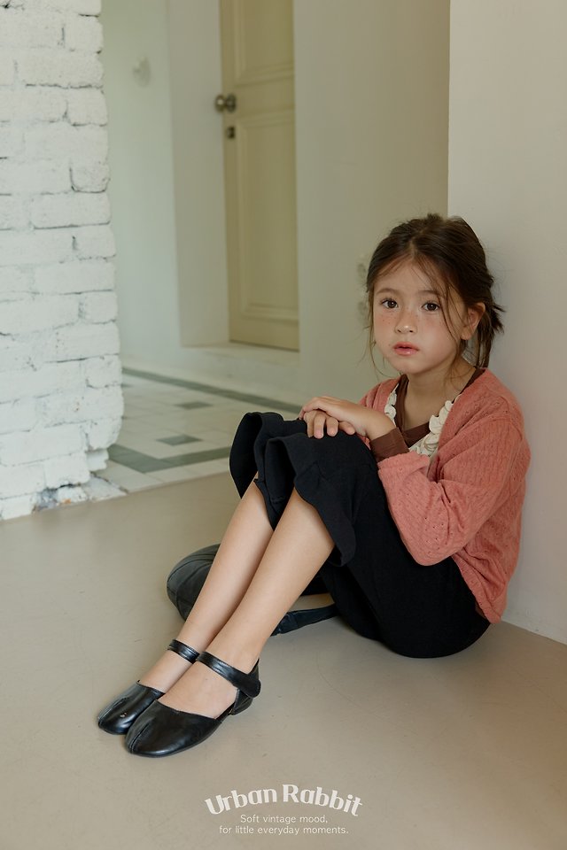 Urban Rabbit - Korean Children Fashion - #kidsstore - Deep V Frill Knit Top - 6