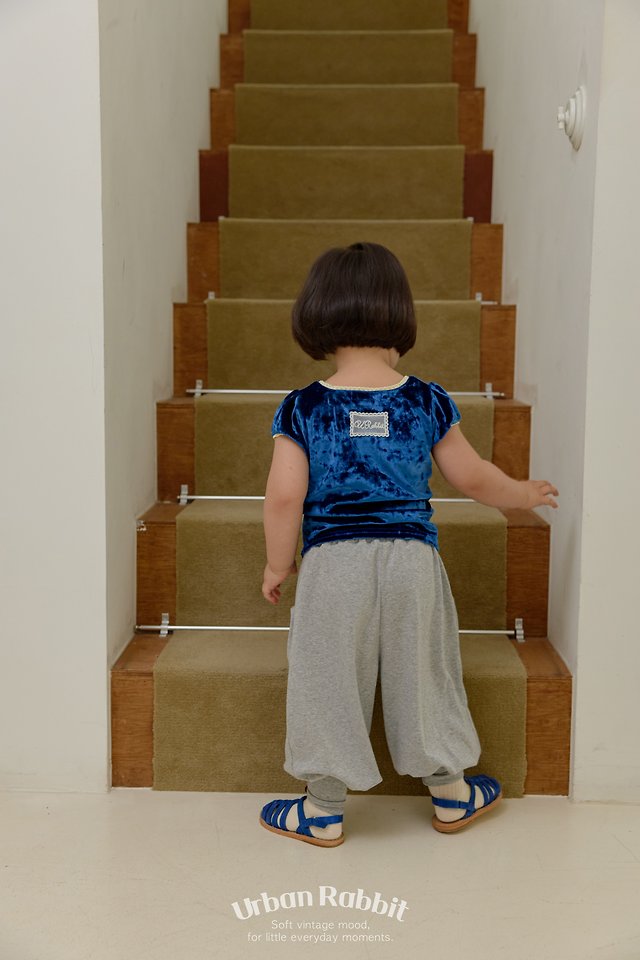 Urban Rabbit - Korean Children Fashion - #kidsstore - Velvet Puff Tee - 11