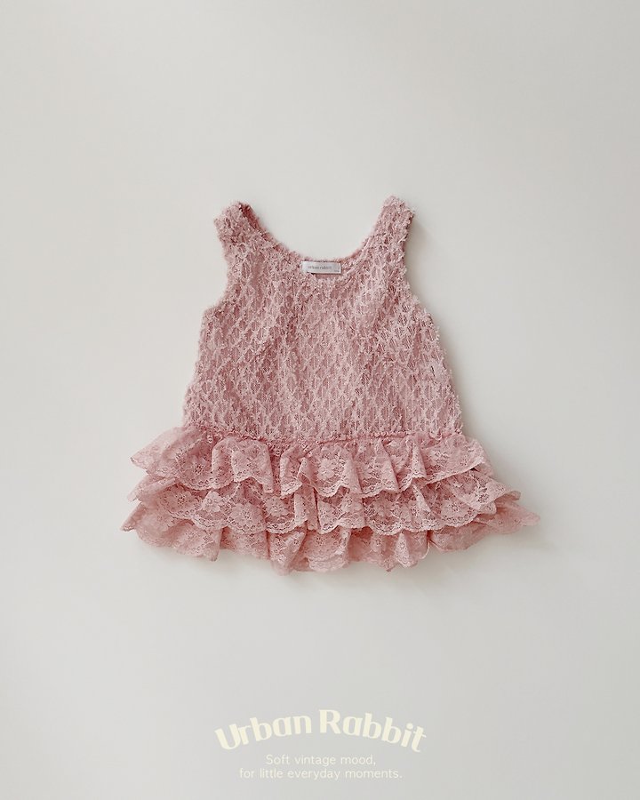 Urban Rabbit - Korean Children Fashion - #kidsstore - Bloom Lace One-piece - 5