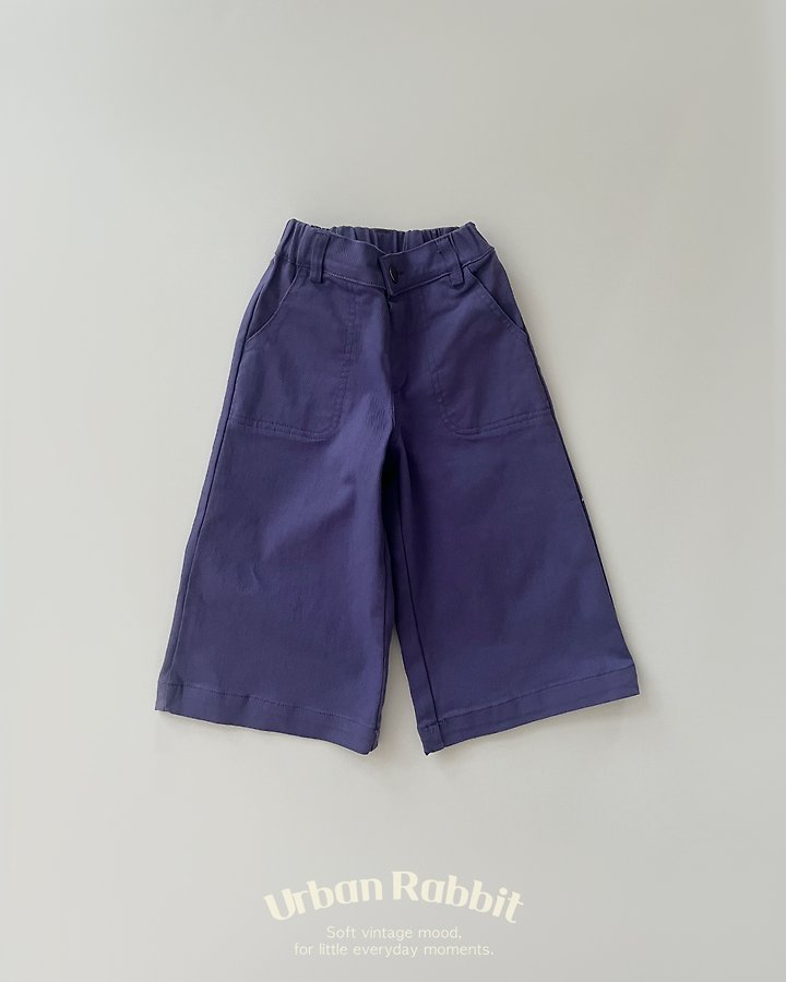 Urban Rabbit - Korean Children Fashion - #kidsshorts - Color Wide Stretch Pants - 4