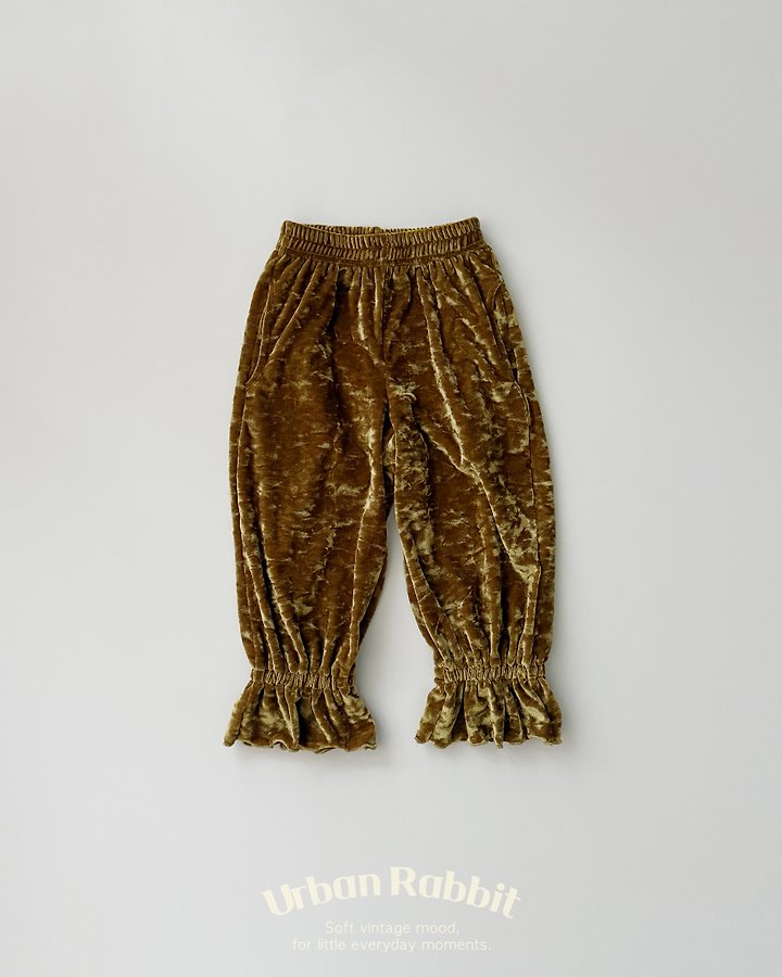 Urban Rabbit - Korean Children Fashion - #kidzfashiontrend - Velvet Jogger Pants - 5