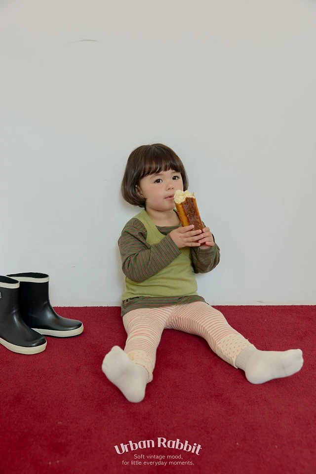 Urban Rabbit - Korean Children Fashion - #kidzfashiontrend - High Teen Striped Long Tee - 10