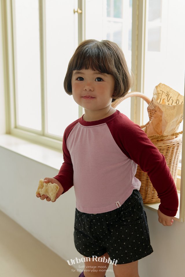 Urban Rabbit - Korean Children Fashion - #kidzfashiontrend - Contrast Raglan Tee - 9