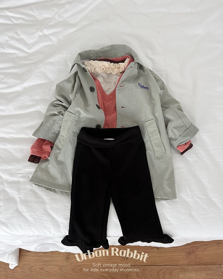 Urban Rabbit - Korean Children Fashion - #littlefashionista - Frill Capri Pants - 6