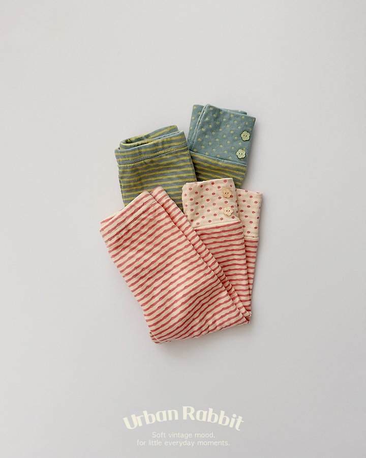 Urban Rabbit - Korean Children Fashion - #littlefashionista - Candy Button Leggings