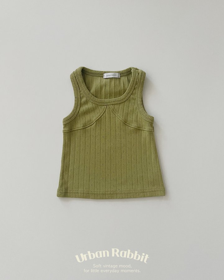 Urban Rabbit - Korean Children Fashion - #magicofchildhood - Melville Eyelet Sleeveless Top - 5