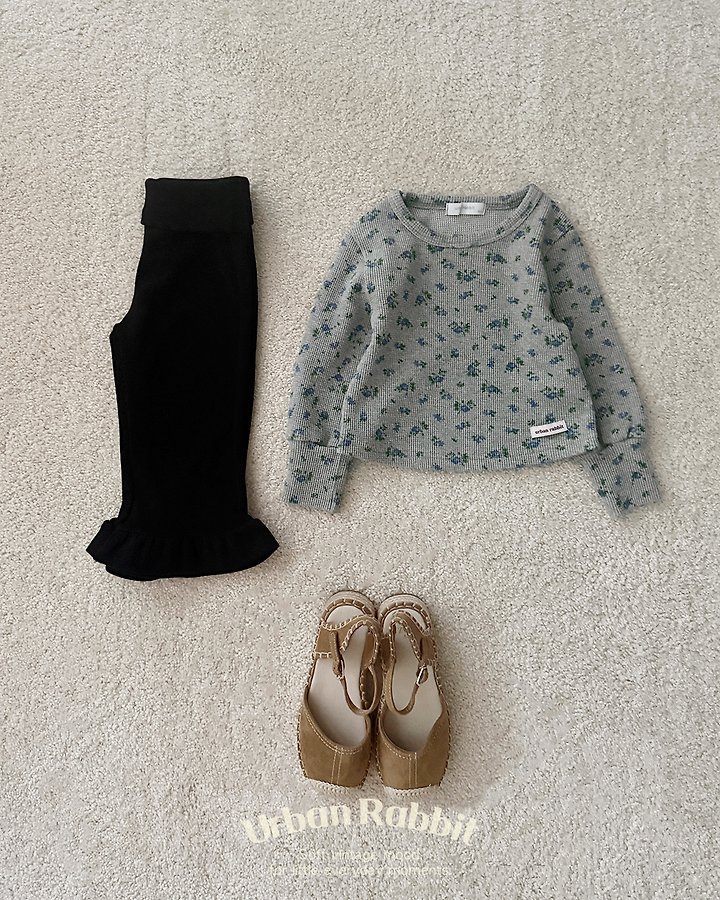 Urban Rabbit - Korean Children Fashion - #magicofchildhood - Flower Waffle Tee - 6