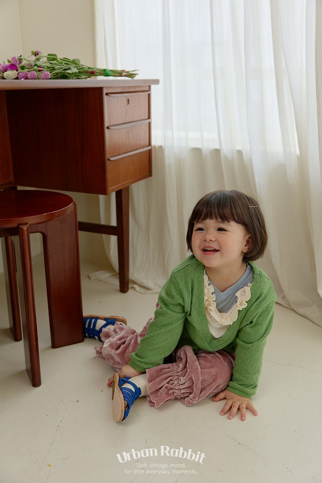 Urban Rabbit - Korean Children Fashion - #minifashionista - Deep V Frill Knit Top - 11