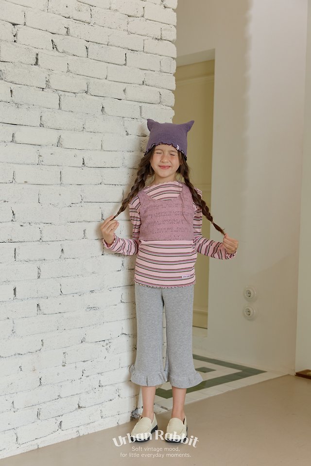 Urban Rabbit - Korean Children Fashion - #minifashionista - Frill Capri Pants - 8