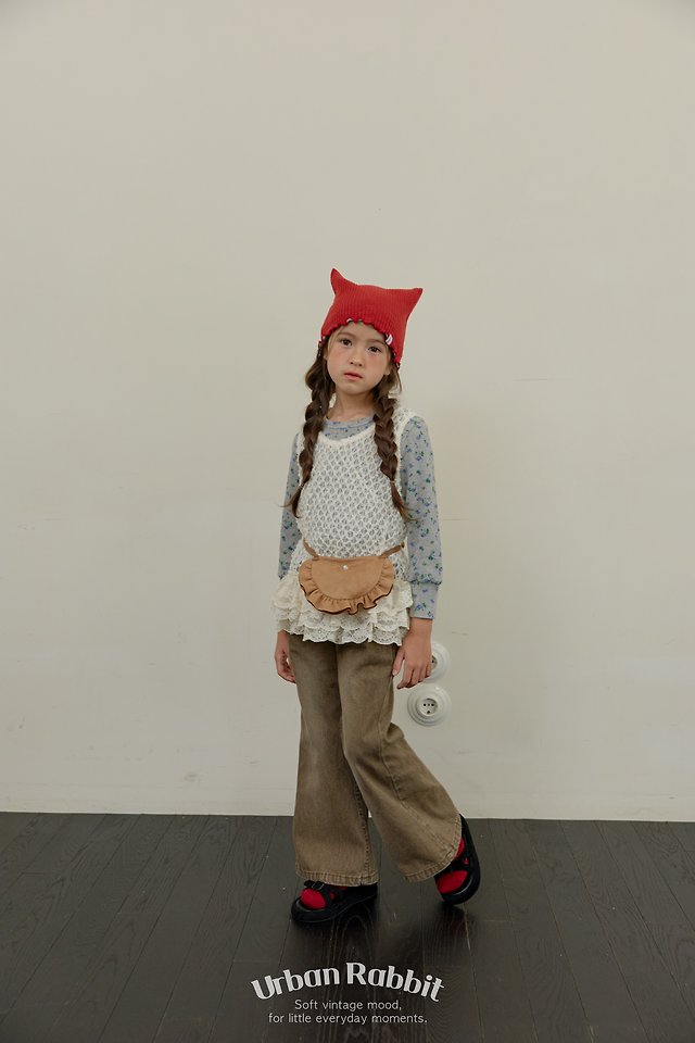 Urban Rabbit - Korean Children Fashion - #minifashionista - Flower Waffle Tee - 7
