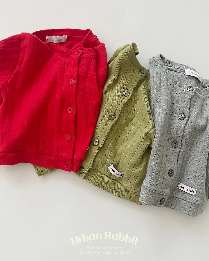 Urban Rabbit - Korean Children Fashion - #prettylittlegirls - Melville Eyelet Cardigan - 5