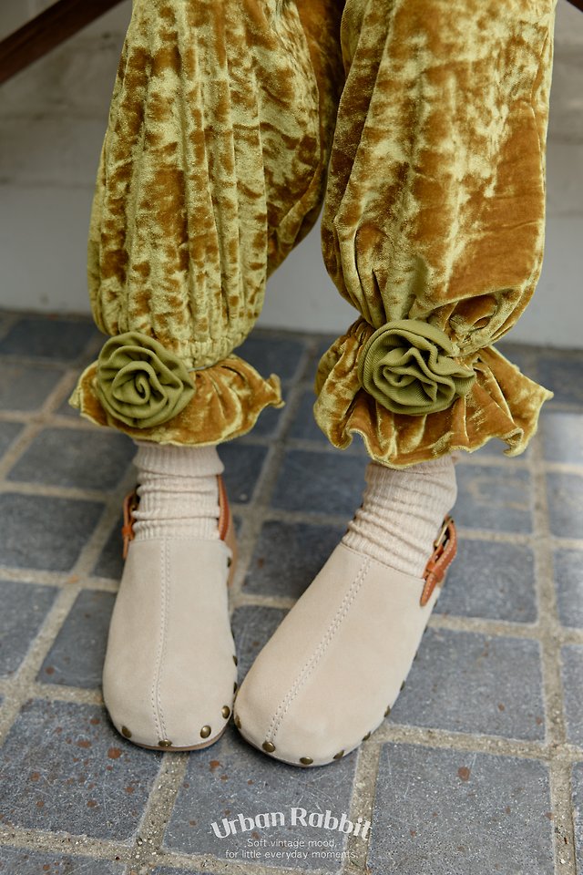 Urban Rabbit - Korean Children Fashion - #prettylittlegirls - Velvet Jogger Pants - 10
