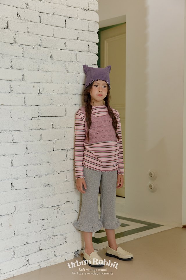 Urban Rabbit - Korean Children Fashion - #prettylittlegirls - Frill Capri Pants - 9
