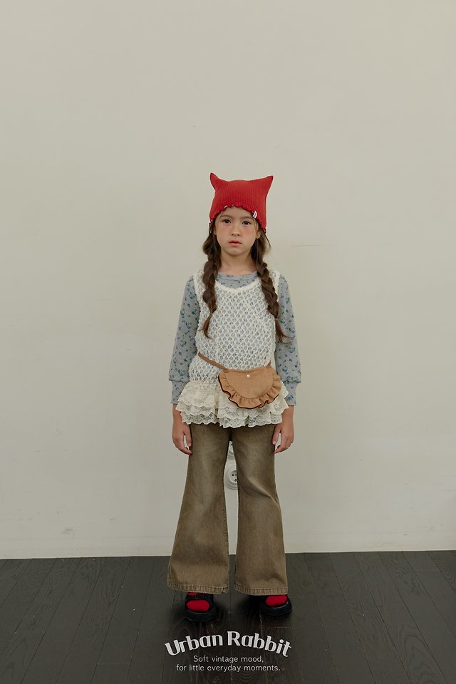 Urban Rabbit - Korean Children Fashion - #prettylittlegirls - Flower Waffle Tee - 8