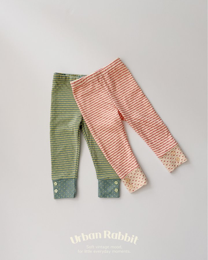 Urban Rabbit - Korean Children Fashion - #minifashionista - Candy Button Leggings - 4