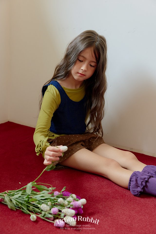 Urban Rabbit - Korean Children Fashion - #todddlerfashion - Polka Dot Denim Shorts - 9