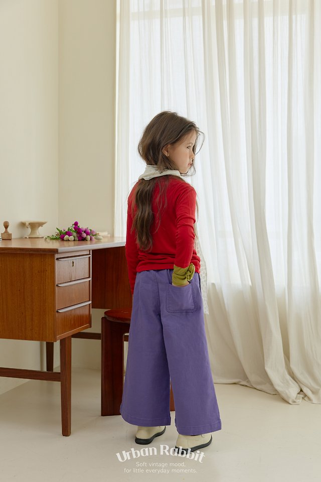 Urban Rabbit - Korean Children Fashion - #todddlerfashion - Color Wide Stretch Pants - 11