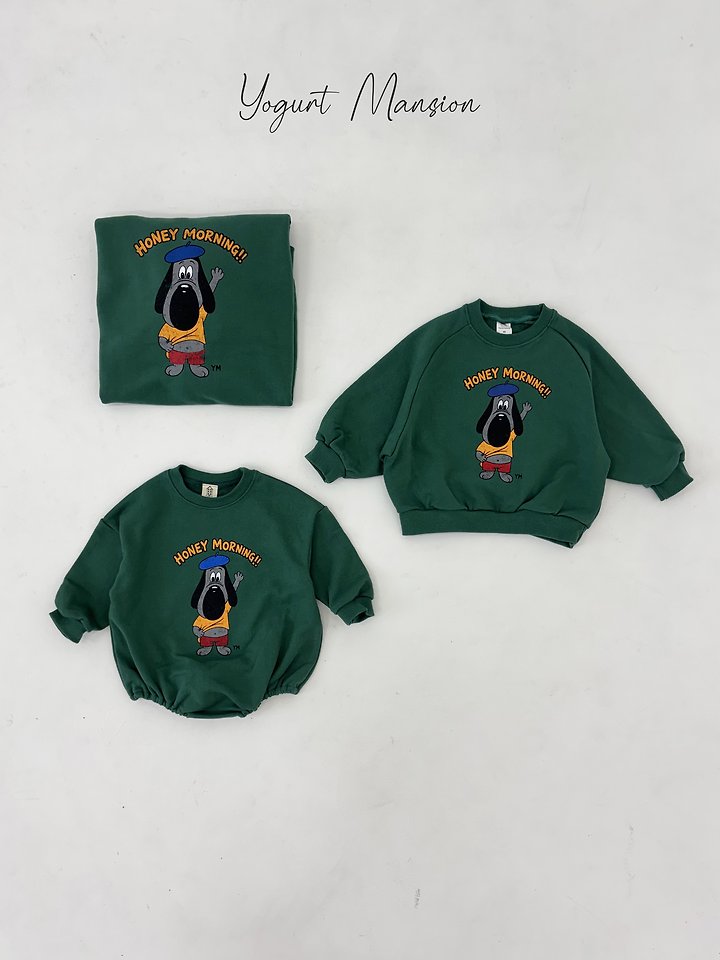 Yogurt Mansion - Korean Children Fashion - #designkidswear - Good Morning Sweatshirt - 3