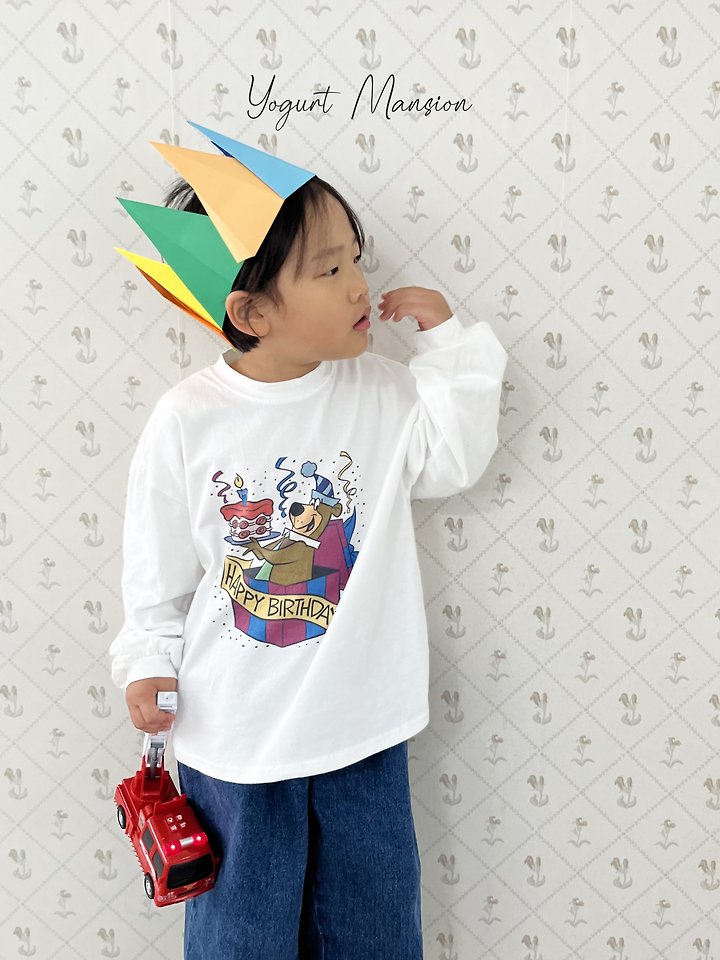 Yogurt Mansion - Korean Children Fashion - #discoveringself - Birthday Tee - 9