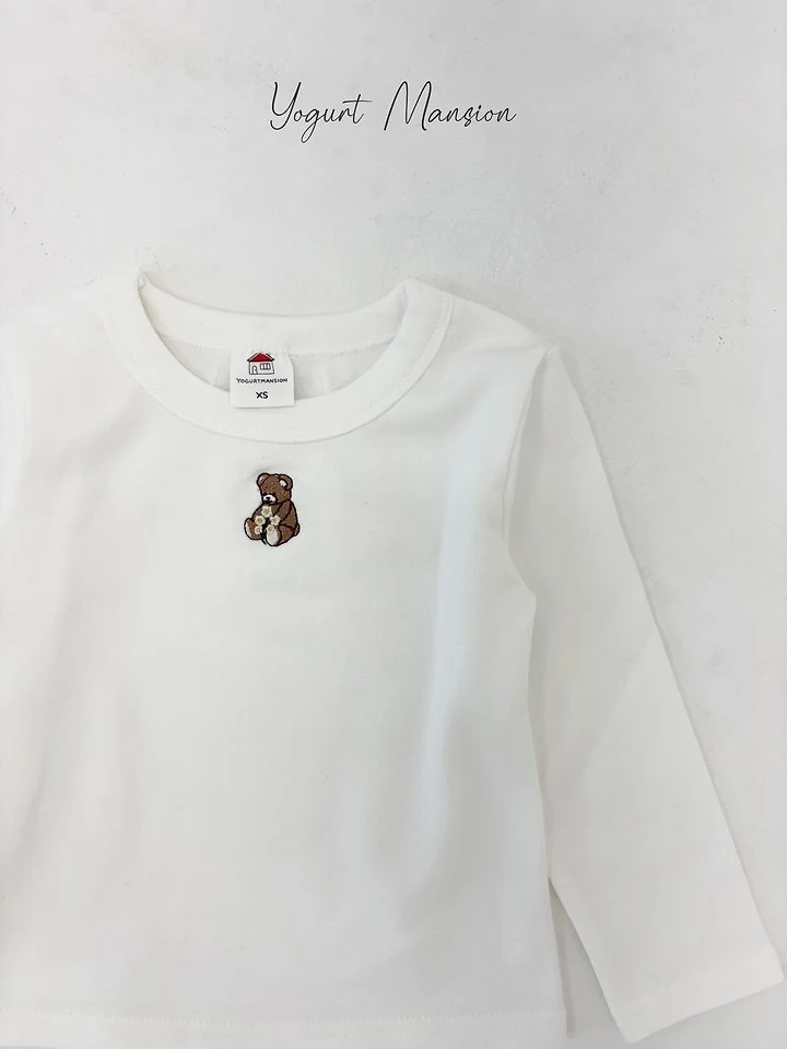 Yogurt Mansion - Korean Children Fashion - #discoveringself - Bear Tee - 2