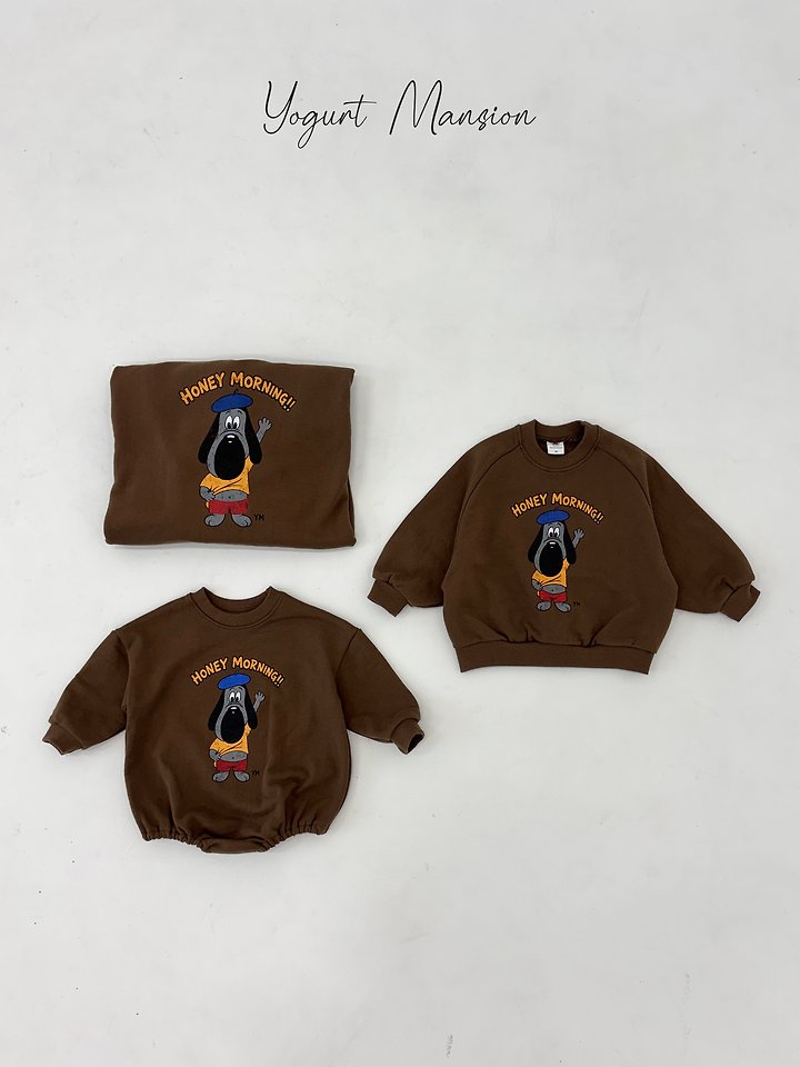 Yogurt Mansion - Korean Children Fashion - #designkidswear - Good Morning Sweatshirt - 4