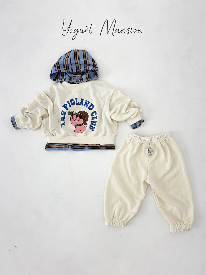 Yogurt Mansion - Korean Children Fashion - #fashionkids - Pig Club Tee - 8