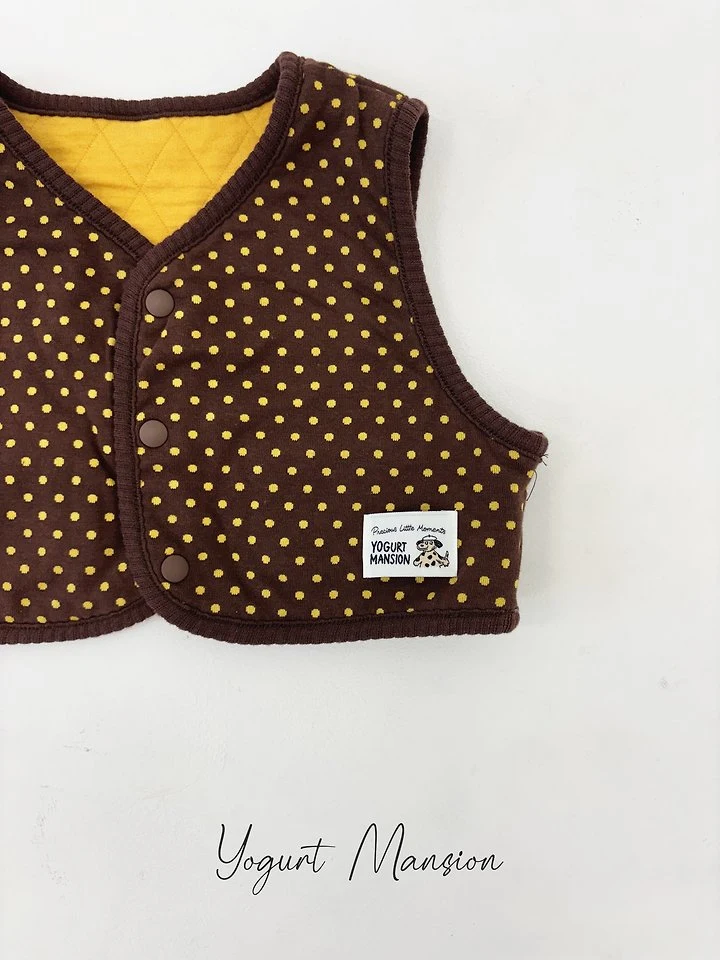 Yogurt Mansion - Korean Children Fashion - #discoveringself - Caramel Vest - 4