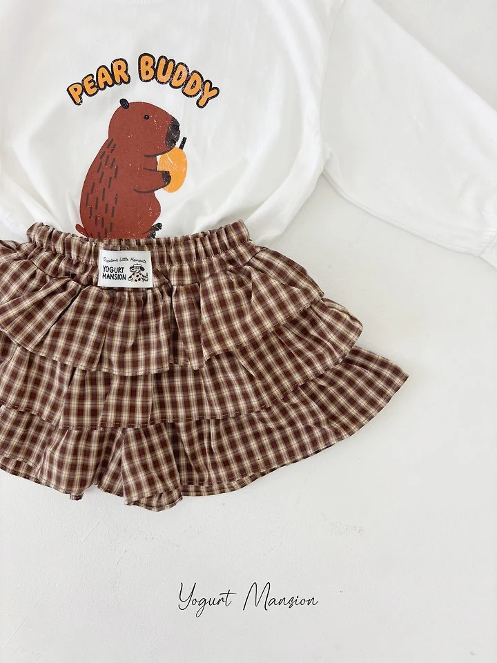 Yogurt Mansion - Korean Children Fashion - #kidsshorts - Pear Tee - 7