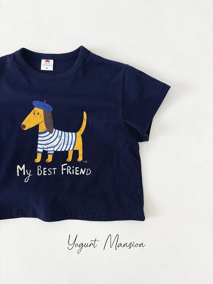 Yogurt Mansion - Korean Children Fashion - #kidsshorts - Bonjour Tee - 6