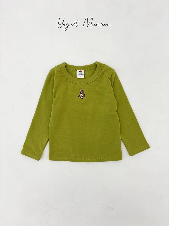 Yogurt Mansion - Korean Children Fashion - #fashionkids - Bear Tee - 4