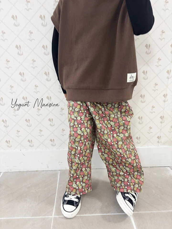Yogurt Mansion - Korean Children Fashion - #kidsshorts - Flower Bud Pants - 6
