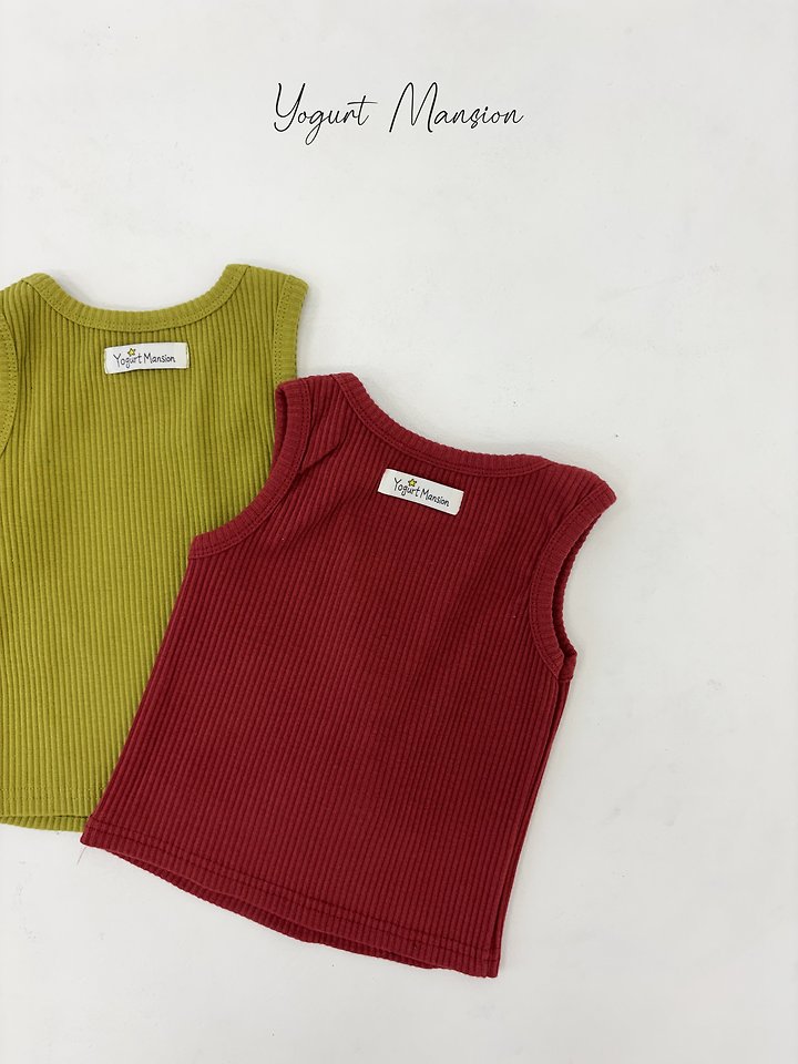 Yogurt Mansion - Korean Children Fashion - #kidsstore - Bonbon Sleeveless Top - 6