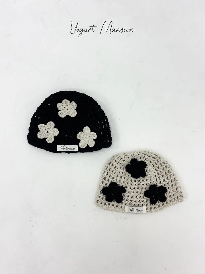 Yogurt Mansion - Korean Children Fashion - #kidzfashiontrend - Flower Beanie
