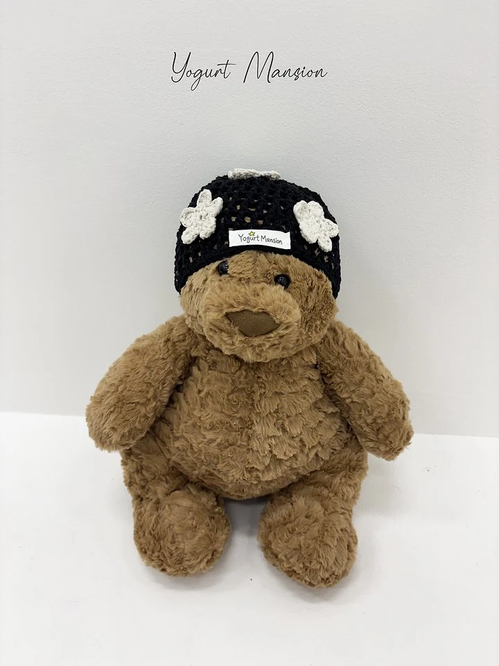 Yogurt Mansion - Korean Children Fashion - #littlefashionista - Flower Beanie - 3