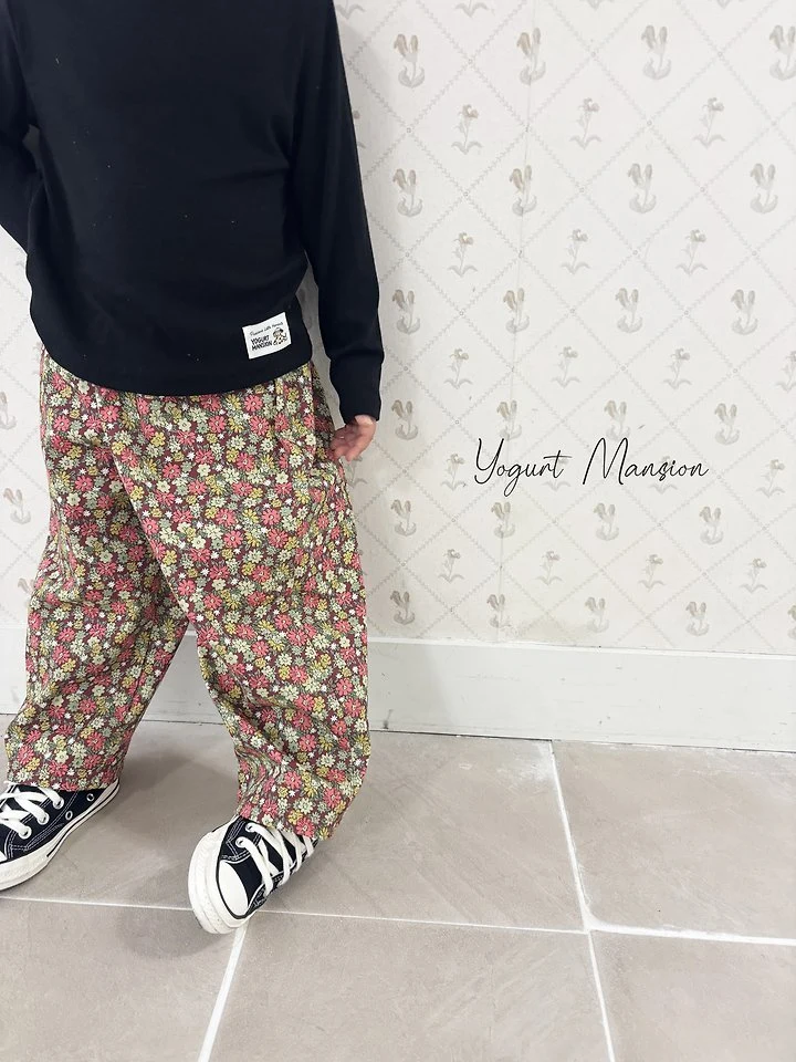 Yogurt Mansion - Korean Children Fashion - #littlefashionista - Flower Bud Pants - 10