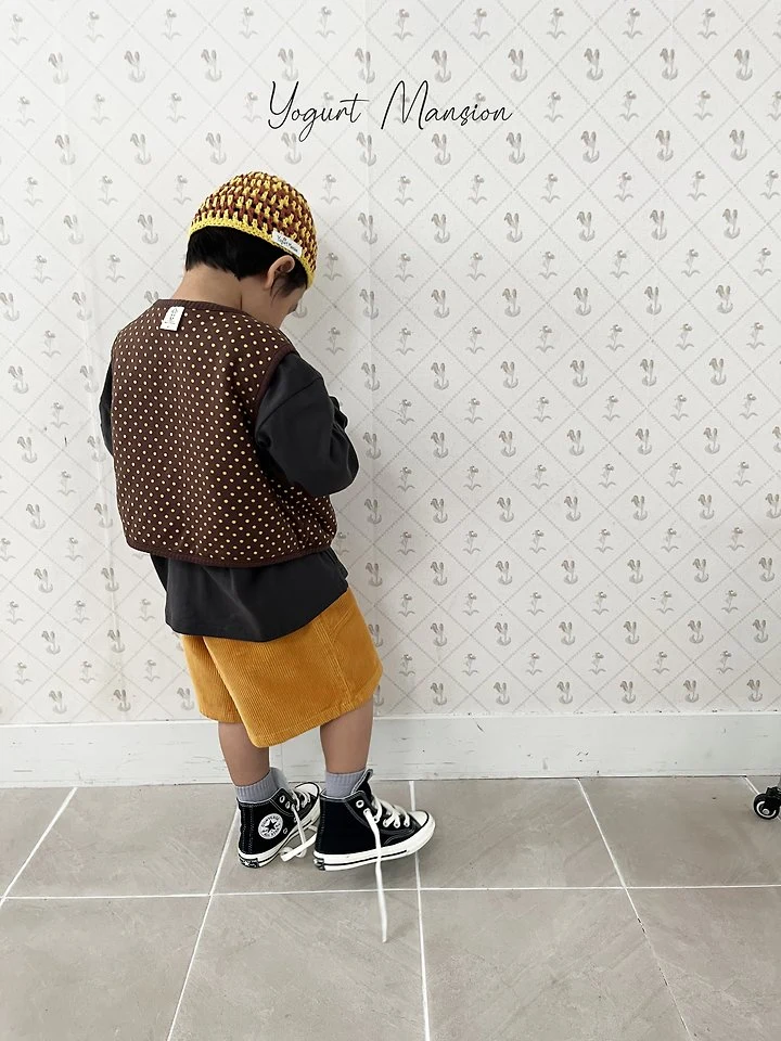 Yogurt Mansion - Korean Children Fashion - #magicofchildhood - Caramel Vest - 10