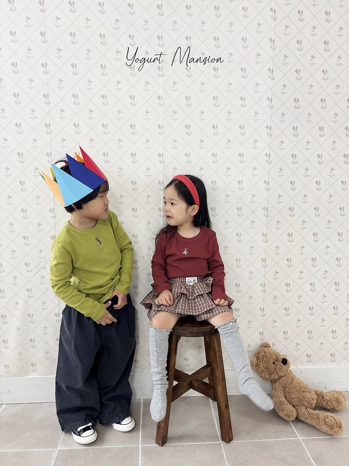 Yogurt Mansion - Korean Children Fashion - #magicofchildhood - Bear Tee - 9