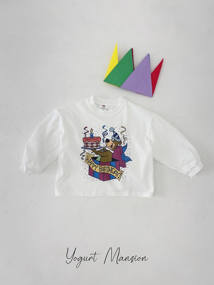 Yogurt Mansion - Korean Children Fashion - #todddlerfashion - Birthday Tee - 3