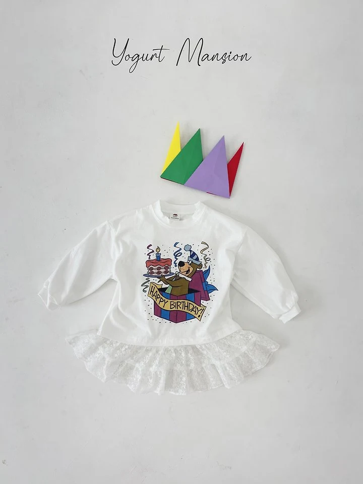 Yogurt Mansion - Korean Children Fashion - #todddlerfashion - Birthday Tee - 4