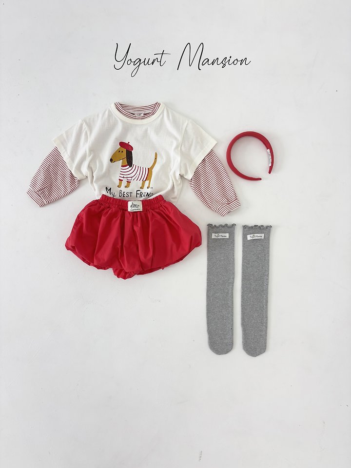 Yogurt Mansion - Korean Children Fashion - #toddlerclothing - Pom Pom Skirt Pants - 5