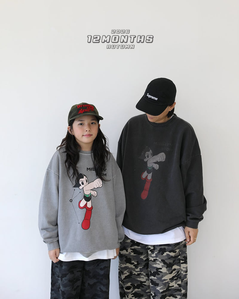 12 Month - Korean Children Fashion - #kidzfashiontrend - Punch Pigment Sweatshirt - 4