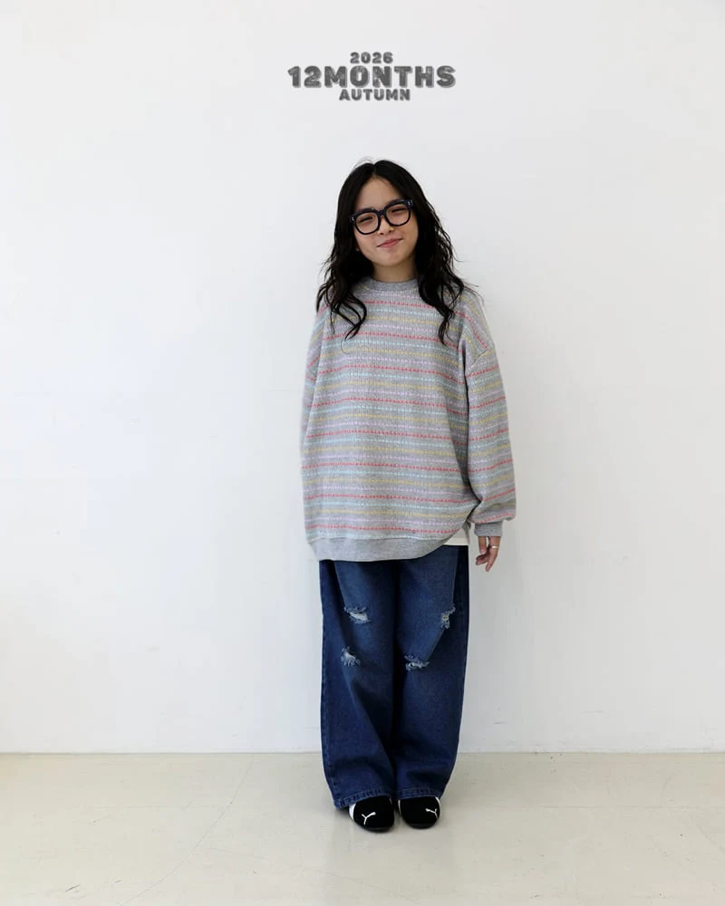 12 Month - Korean Children Fashion - #discoveringself - Jacquard Sweatshirt - 12
