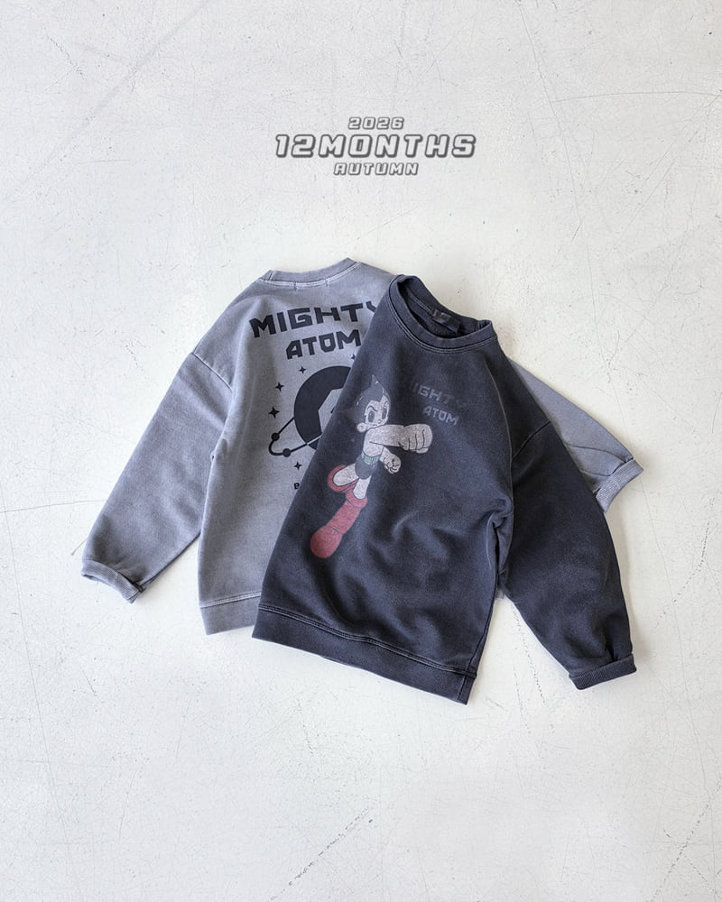 12 Month - Korean Children Fashion - #kidsshorts - Punch Pigment Sweatshirt