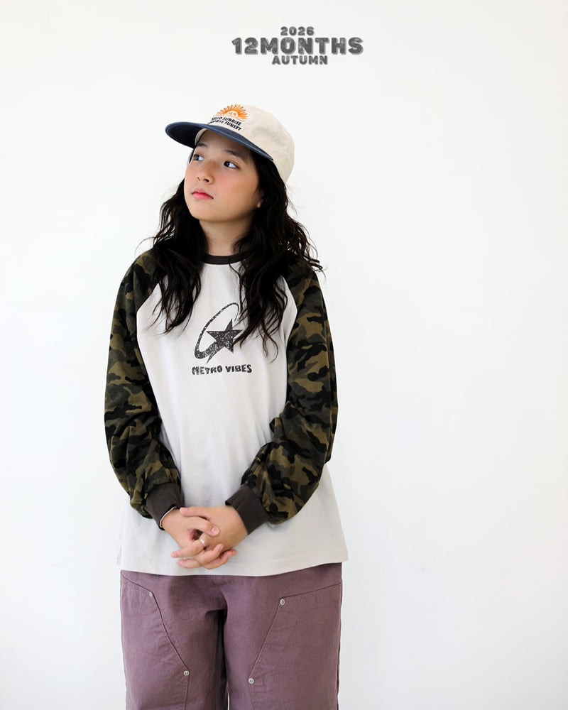 12 Month - Korean Children Fashion - #kidsstore - Camo Raglan Tee - 4