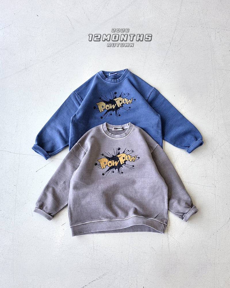 12 Month - Korean Children Fashion - #littlefashionista - Power Pigment Sweatshirt